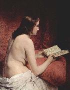 Odalisque with Book Francesco Hayez